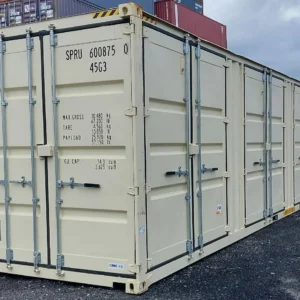 New One Trip 40ft High Cube Open Side 4-Door Shipping Storage Container