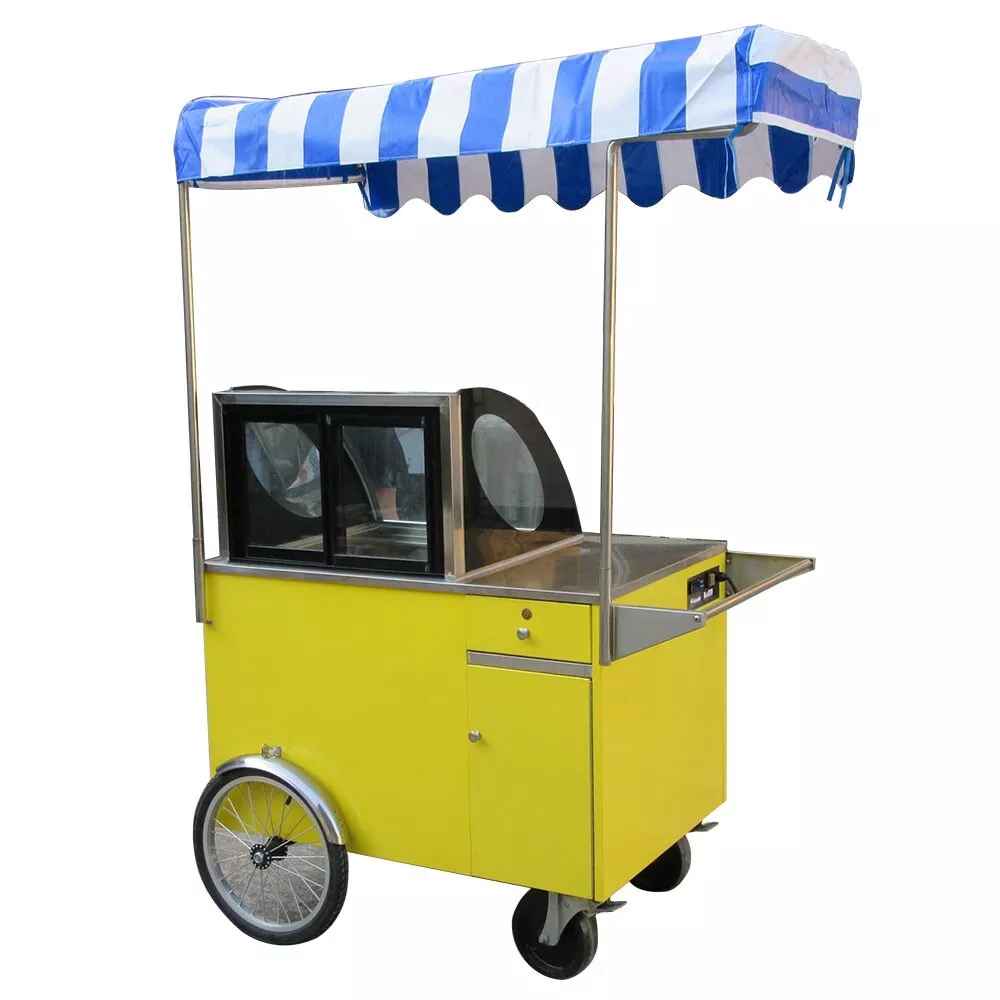 Kolice Ice Cream Vending Tricycle Ice Cream Freezer Ice Cream Food Truck Trailer — photo 2