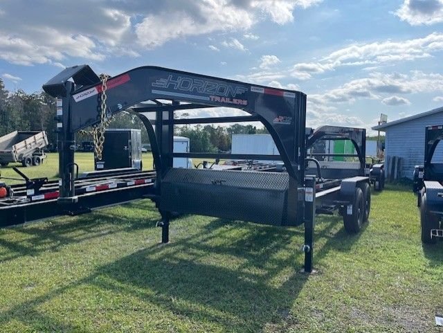 New 2026 Horizon 7 x 14 Gooseneck Roll Off Frame Trailer 14k GVWR