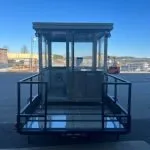 Trailer Mounted Guard Shack, 6.5×8 Stainless, w/HVAC and Electric, Honda Generator — photo 11