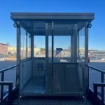 Trailer Mounted Guard Shack, 6.5×8 Stainless, w/HVAC and Electric, Honda Generator — photo 14