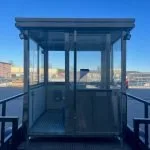 Trailer Mounted Guard Shack, 6.5×8 Stainless, w/HVAC and Electric, Honda Generator — photo 14