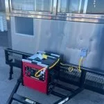 Trailer Mounted Guard Shack, 6.5×8 Stainless, w/HVAC and Electric, Honda Generator — photo 15