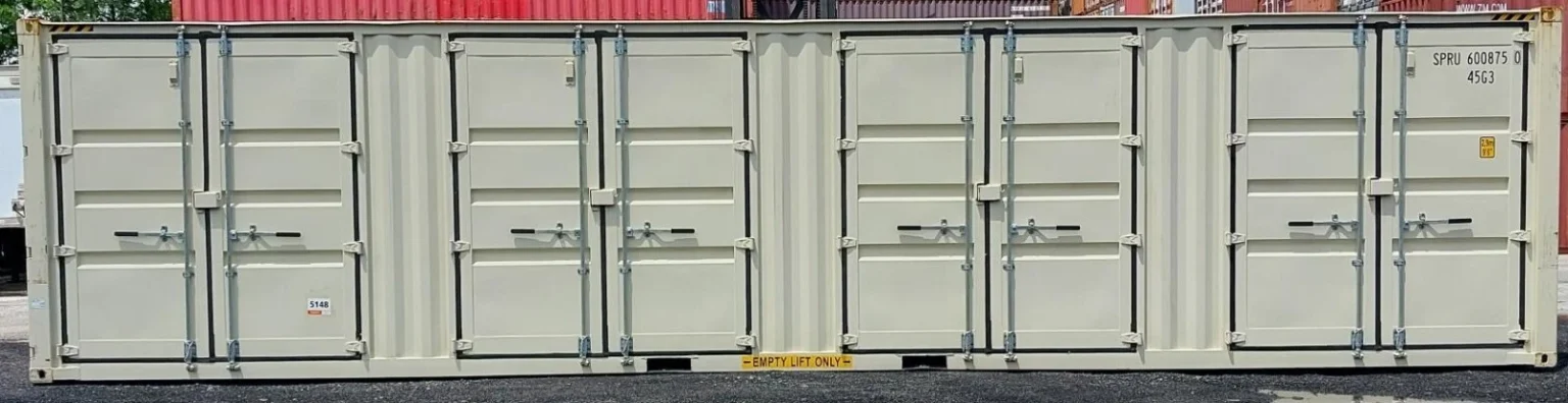 New One Trip 40ft High Cube Open Side 4-Door Shipping Storage Container — photo 2