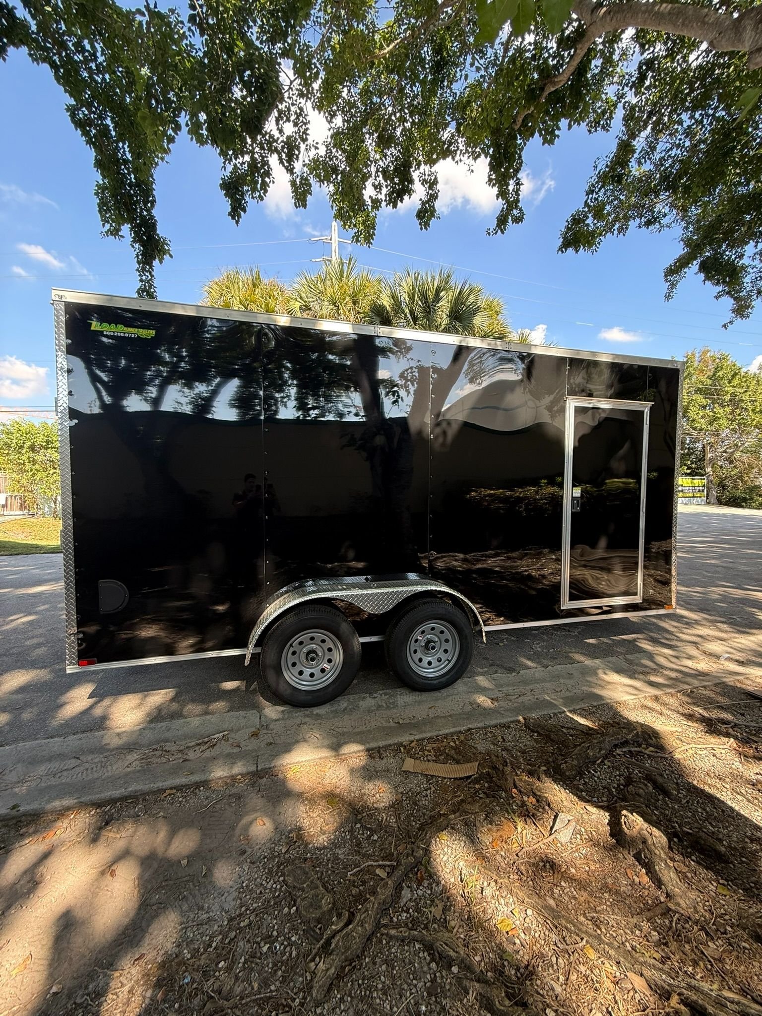 New 2026 Hook & Line 7 x 16 Enclosed Trailer 7k GVWR — photo 2