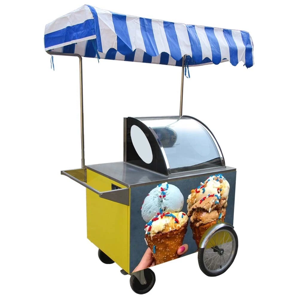 Kolice Ice Cream Vending Tricycle Ice Cream Freezer Ice Cream Food Truck Trailer — photo 3