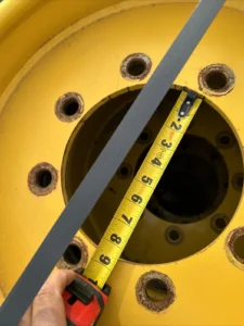 Camso 33×12-20 Solid Steer Tires With Rims 7.5-20 Rim 8 Lug Gehl Cat Case JCB — photo 2