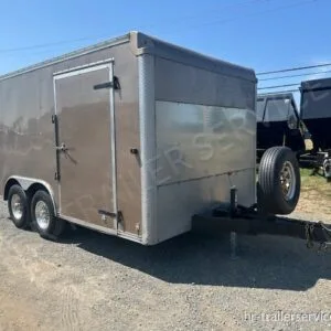 2015 Car Mate 8.5 x 14 Enclosed Car Trailer – Ramp Door