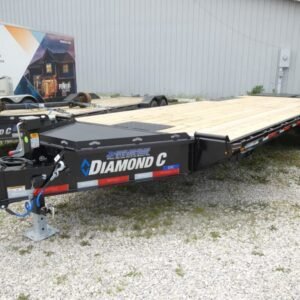 2025 Diamond C DEC207 102″x 26′ 14.9k 14.9k Deck-Over Trailer With MAX Ramps Stock #300436 – Spencer Trailers