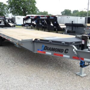 2025 Diamond C DEC208 102″x 24′ 18k Deck-Over Trailer With MAX Ramps Stock #301163 – Spencer Trailers