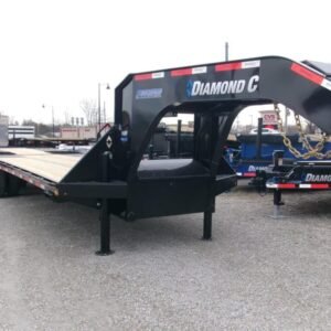 2025 Diamond C FMAX212 HDT 102″x 32′ 25.9k Hydraulic Dovetail Equipment Trailer Stock #297842 Goose Neck Trailer – Spencer Trailers