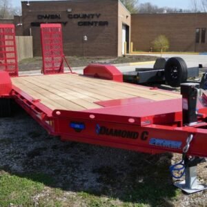 2025 Diamond C LPX207 82″x 20′ 14.9k Equipment Trailer With HD Flip-Knee Ramps Stock #298413 – Spencer Trailers