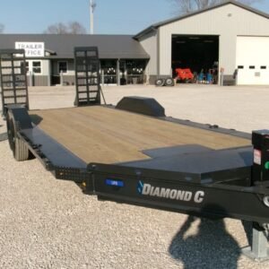 2025 Diamond C LPX207 82″x 22′ 14.9k Equipment Trailer With HD Flip-Knee Ramps And Max Wide Pkg. Stock #297537 – Spencer Trailers