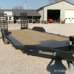 2025 Diamond C LPX207 82″x 22′ 14.9k Equipment Trailer With HD Flip-Knee Ramps And Max Wide Pkg.