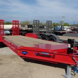 2025 Diamond C LPX207 82″x 22′ 14.9k Equipment TrailerWith HD Flip-Knee Ramps Stock #298197 – Spencer Trailers