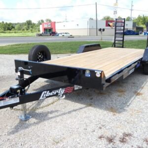 2025 Liberty LE 83″x 20′ 9.9k Equipment Trailer With Stand-Up Ramps Stock #046989 – Spencer Trailers