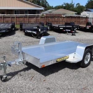 2026 Aluma 4’6” x 10’ Tilt Utility Trailer – Aluminum – Single Axle – VIN 305249