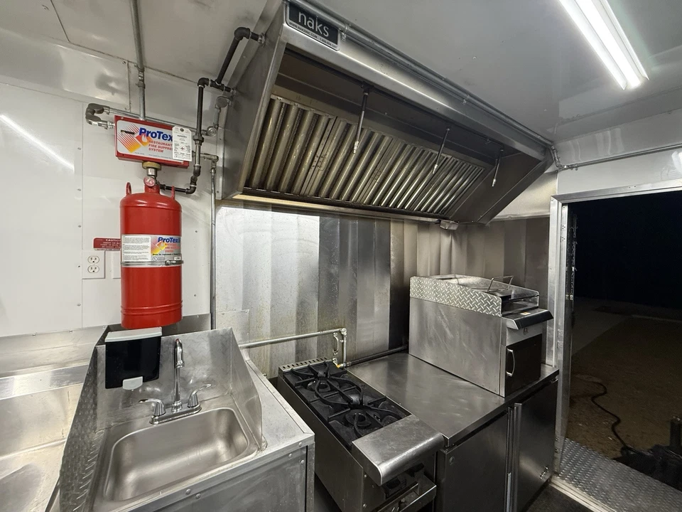 TURNKEY 2022 8.5 FT. WIDE X 14FT w/ PRO FIRE SUPPRESSION CONCESSION TRAILER — photo 22