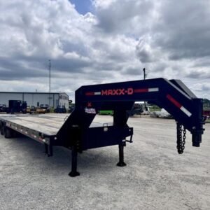 2021 Maxx-D Trailers LHX10234 102″ X 34′ 40K (Rated at 25.9k) Flatbed Gooseneck W/ MAXX Ramps