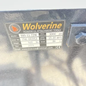 Skid Steer bucket broom sweeper 72 Inch Wolverine new Cat Case Bobcat Gehl ASV — photo 3