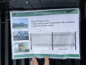 Two Racks Of 300 feet of steel fencing 10’ panels 7’ Tall 600 Feet Total Fence — photo 3