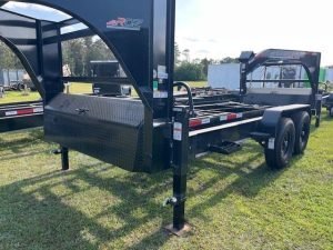 New 2026 Horizon 7 x 14 Gooseneck Roll Off Frame Trailer 14k GVWR — photo 4