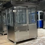 4 x 6.5 Stainless Steel Guard Shack, Swing Door, Plain Jane — photo 5