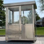 4 x 6.5 Stainless Steel Guard Shack, Swing Door, Plain Jane — photo 4