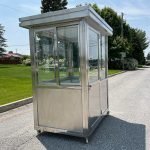 4 x 6.5 Stainless Steel Guard Shack, Swing Door, Plain Jane — photo 2