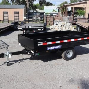 4.5 x 8ft Utility Dump Trailer with a Hydraulic Pump