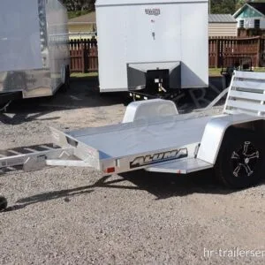 4.5×8 Aluminum Utility Trailer with 4 Stake Pockets