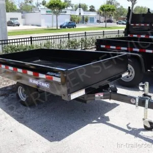 4.5x8ft Utility Dump Trailer with a 12 Volt Battery