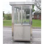 4 x 6.5 Stainless Steel Guard Shack, Double Sliding Door, Plain Jane — photo 8