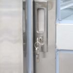 4 x 6.5 Stainless Steel Guard Shack, Double Sliding Door, Plain Jane — photo 3