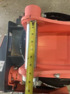 TMG EFM-32 excavator flail mower New 3-5 Ton Mini New 10-16 Gpm 45 Mm Pins — photo 5