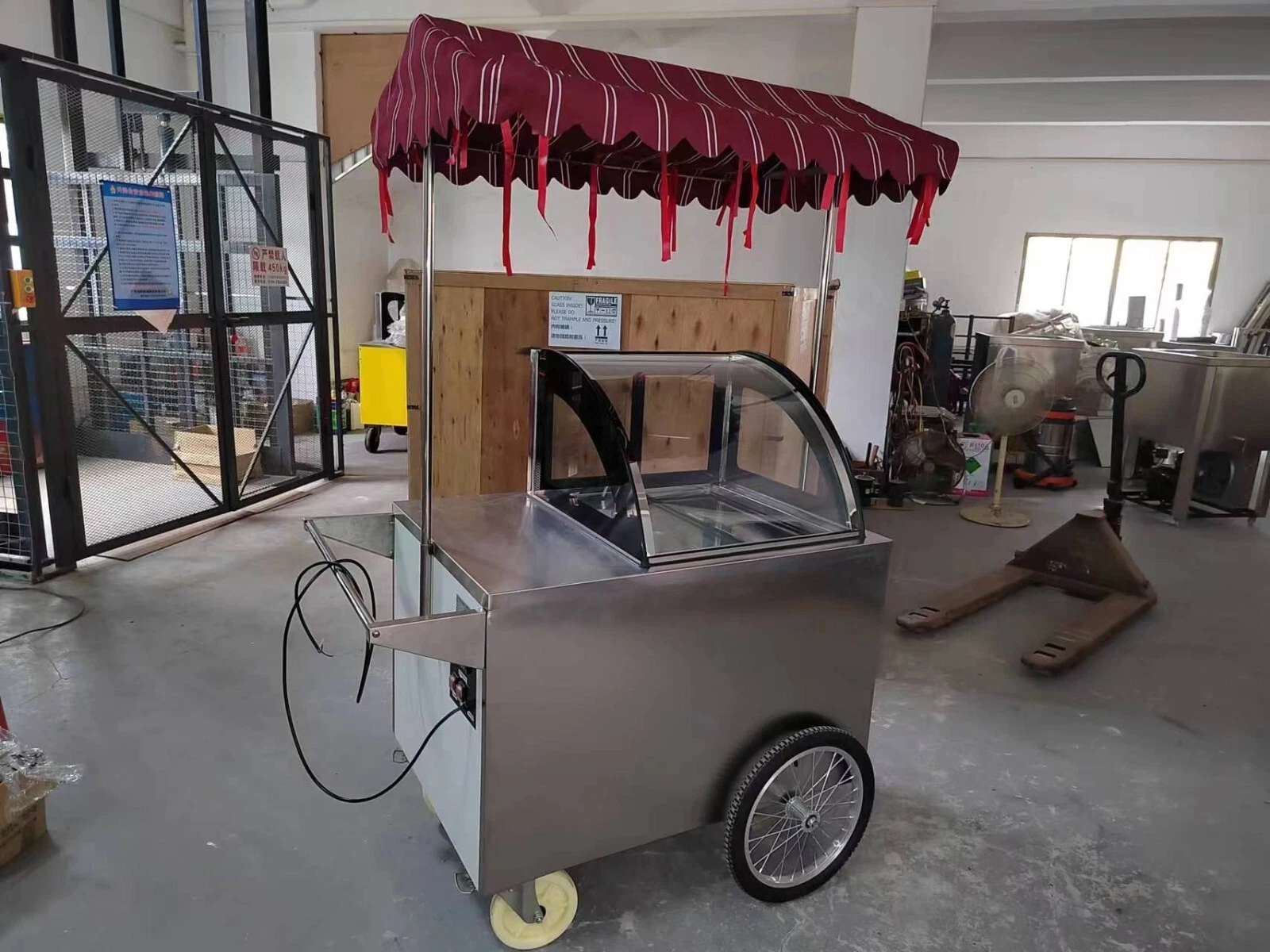 Kolice Ice Cream Vending Tricycle Ice Cream Freezer Ice Cream Food Truck Trailer — photo 5