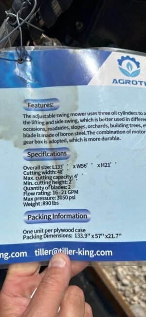 new skid steer boom brush mower — photo 3