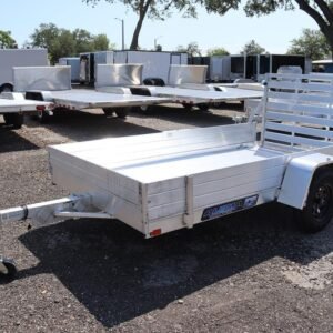 5×10 Aluminum Utility Trailer with 12″ Solid Sides