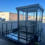 Trailer Mounted Guard Shack, 6.5×8 Stainless, w/HVAC and Electric, Honda Generator — photo 6