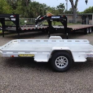 6″ X 12′ (77.5″ x 145″) 2026 SA Aluminum Utility Heavy Tilt Slotted Trailer