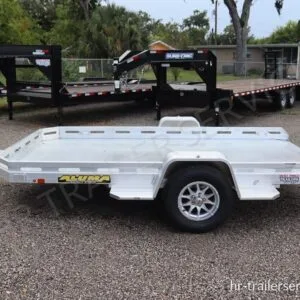 6″ X 12′ (77.5″ x 145″) 2026 SA Aluminum Utility Heavy Tilt Slotted Trailer