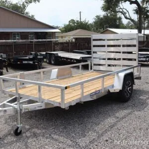 6 x 12 Aluminum Tube Top Utility Trailer – 3K Idler