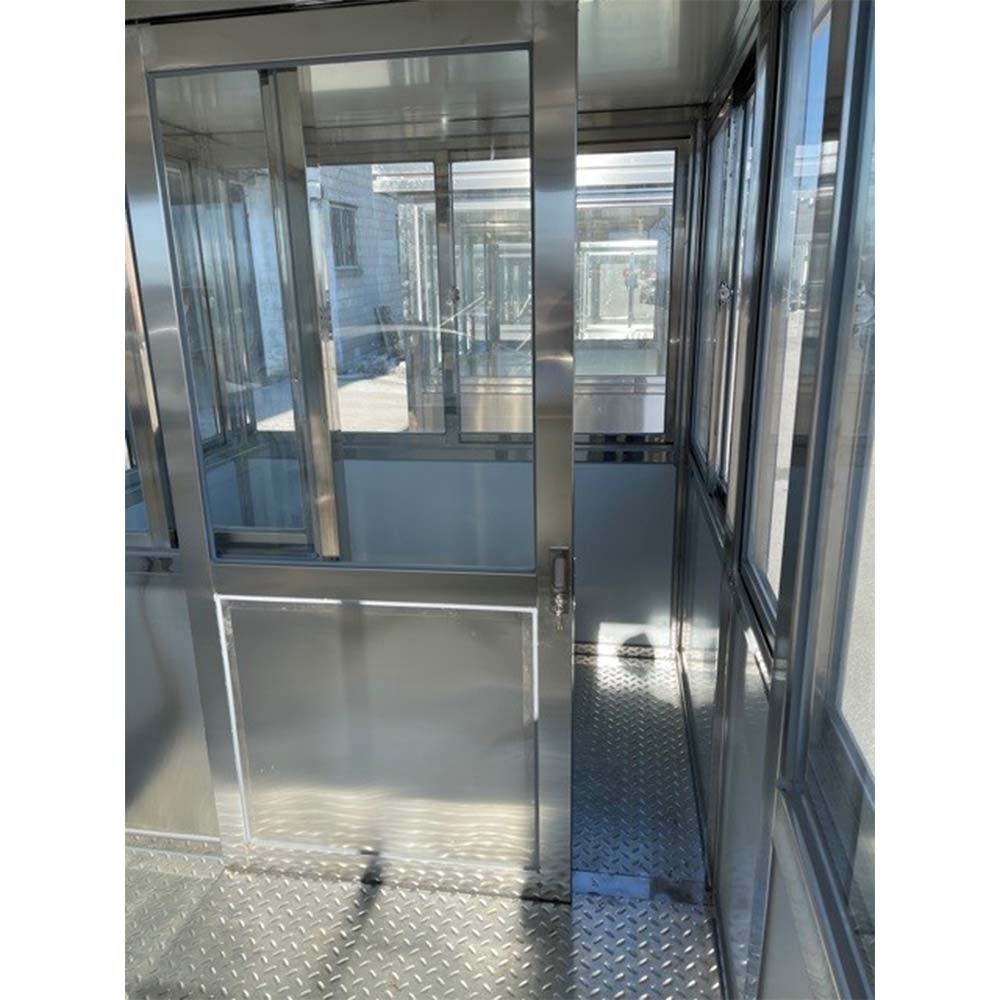 10‘ x 13’ Heavy Duty Stainless Steel Guard Shack, Double Sliding Door, Insulating windows, Insulating Walls , Plain Jane — photo 6