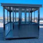 6.5 x 6.5 Stainless Steel Guard Shack, Sliding Door, Plain Jane — photo 4