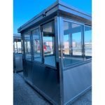 6.5 x 8 Stainless Steel Guard Shack, Sliding Door, Plain Jane — photo 3
