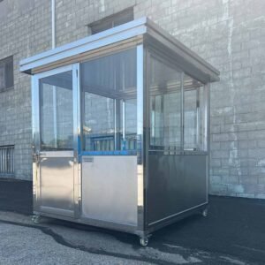 Basic HVAC & Electric Package, Stainless Steel Guard Shack 6.5 x 8