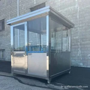 Basic HVAC & Electric Package, Stainless Steel Guard Shack 6.5 x 8