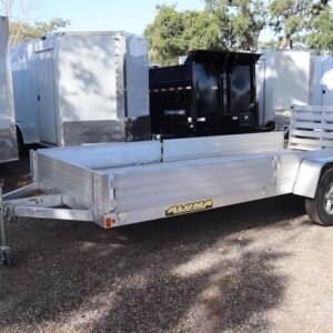 6.5×14 Aluminum ATV Utility Trailer with Removable Side Ramps