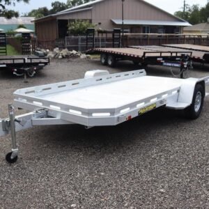 6’6″ x 14’2″ (77.5″ x 176″) 2026 SA Aluminum Tilt Utility Trailer – Slotted Deck