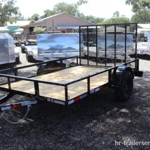 6×10 Utility Trailer with Gate – Black (2026 Triple Crown)